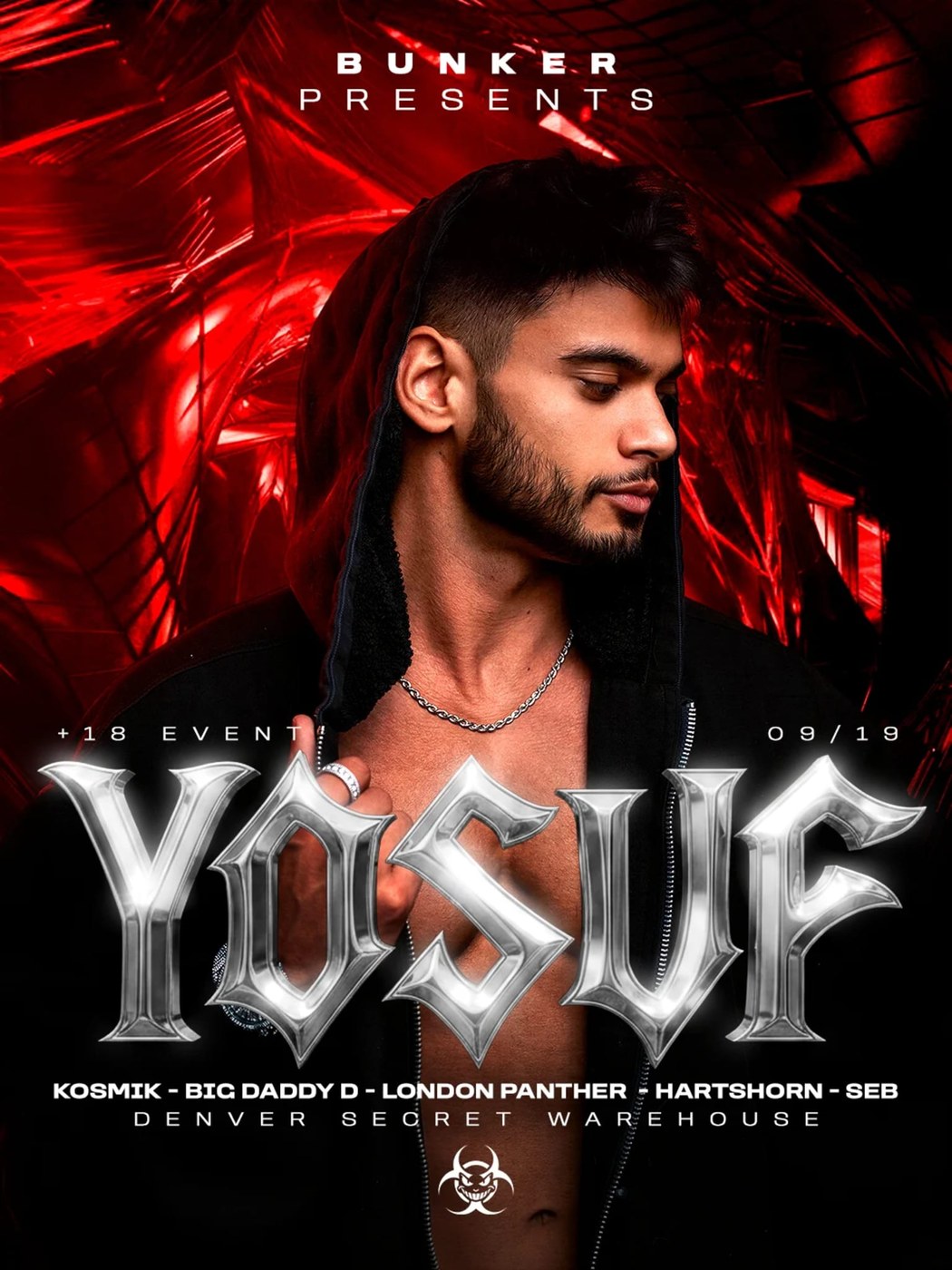 Official Yosuf event artwork.